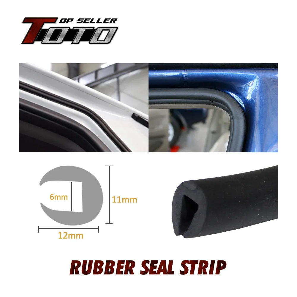 Rubber Edge Trim Seal Protector Guard Strip Car Wheatherstrip anti