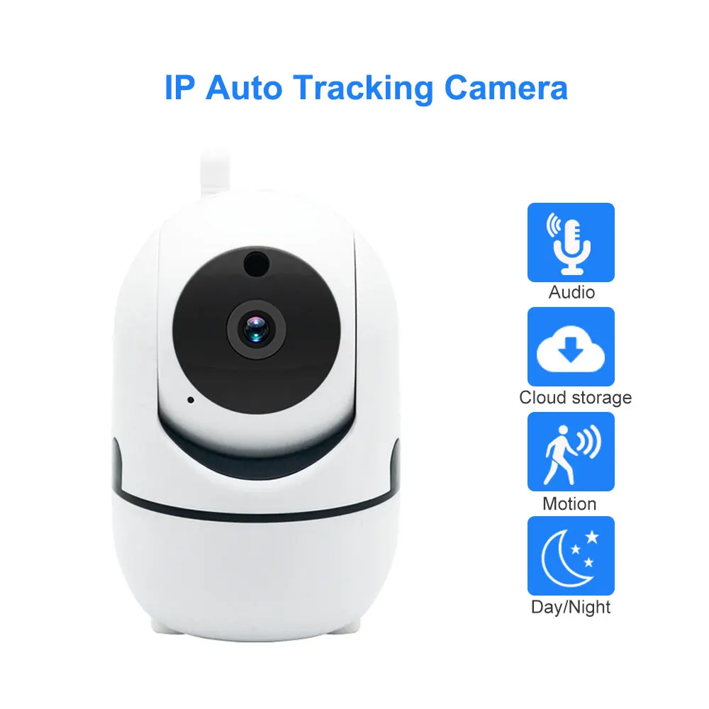 1080P облачная беспроводная камера безопасности, Wifi, интеллектуальная система автоматического слежения, Домашняя мини ip-камера наблюдения, ночное видение, детский монитор