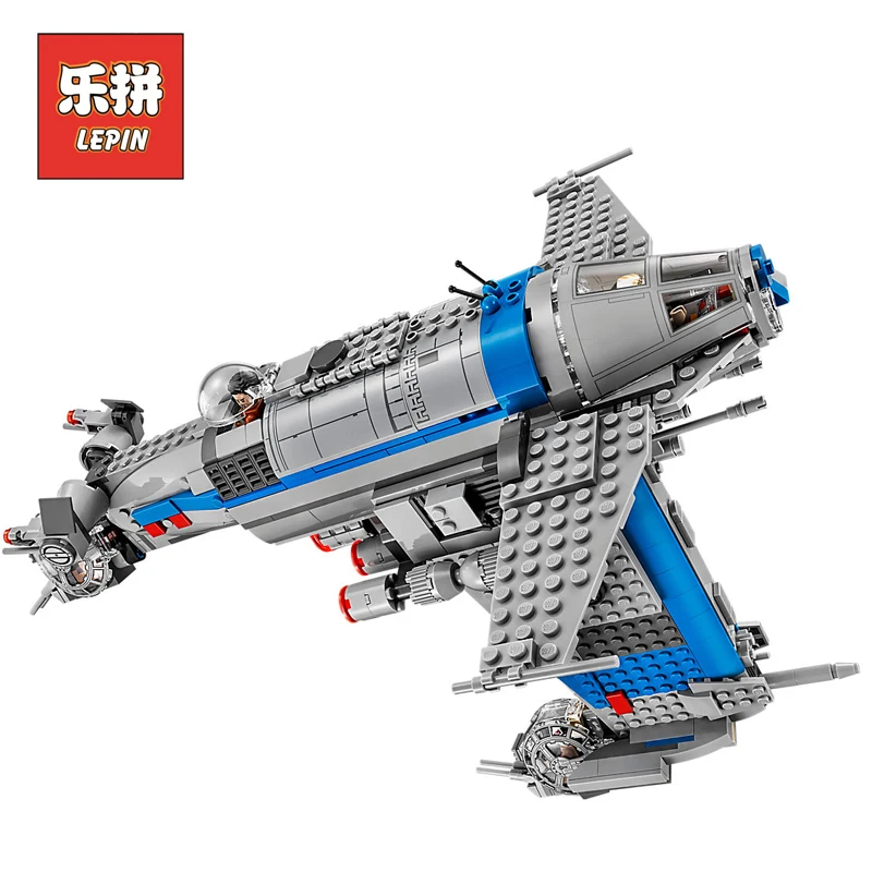 

Lepin 05129 Starwars the Stars Gunship War Weapon Resistance Bomber Blocks Legoinglys Compatible 75188 Educational Toys Gift