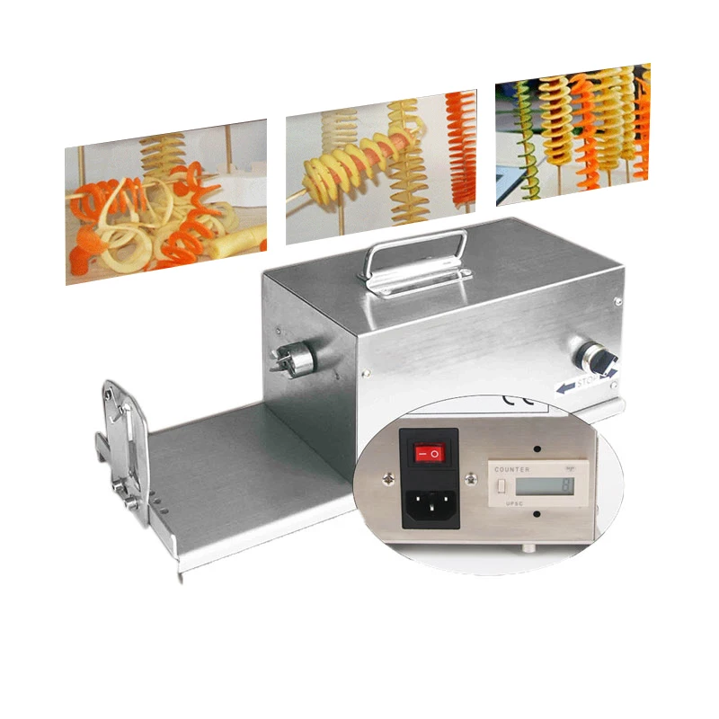 Special Price ITOP Electric Potato Spiral Cutter Twister Tornado Slicer Machine Automatic Vegetable Slicer Twister High Quality 110/220v