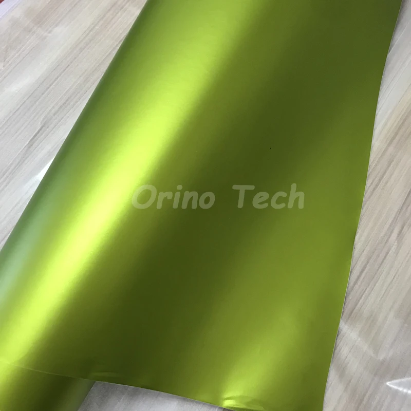 lemon green metallic vinyl film wrap-5