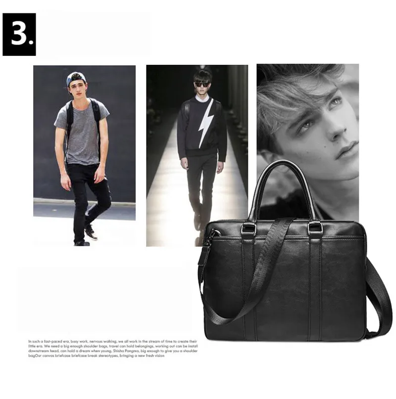SWDF модный простой точечный известный бренд деловой мужской портфель сумка кожаная сумка для ноутбука Повседневная мужская сумка на плечо