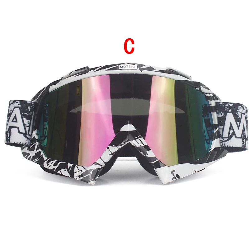 MOTSAI защитные шестерни очки ATV мотоциклетные очки для мотокросса внедорожные грязевые гоночные очки Oculos универсальная маска для лица - Цвет: C1