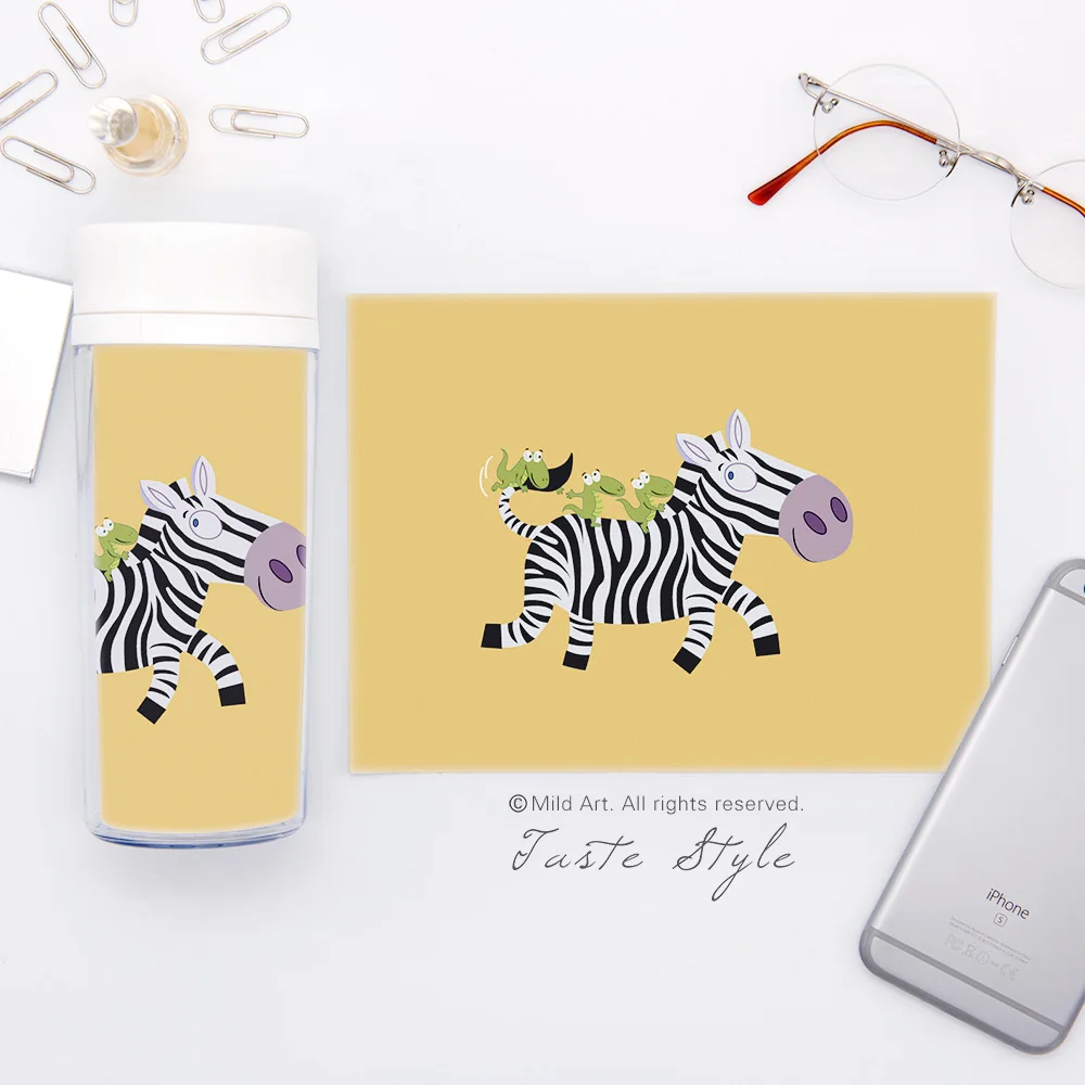 Toko Online Warna Plastik Terisolasi Lucu Hewan Dinosaurus Jerapah