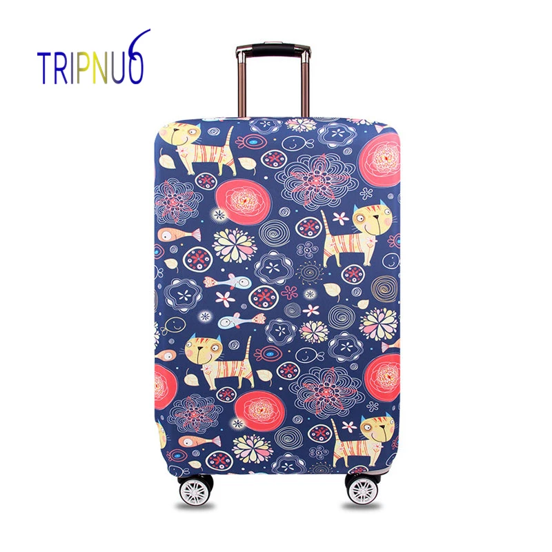 TRIPNUO Elastic Fabric Cat Luggage Protective Cover, Suitable18 32 Inch