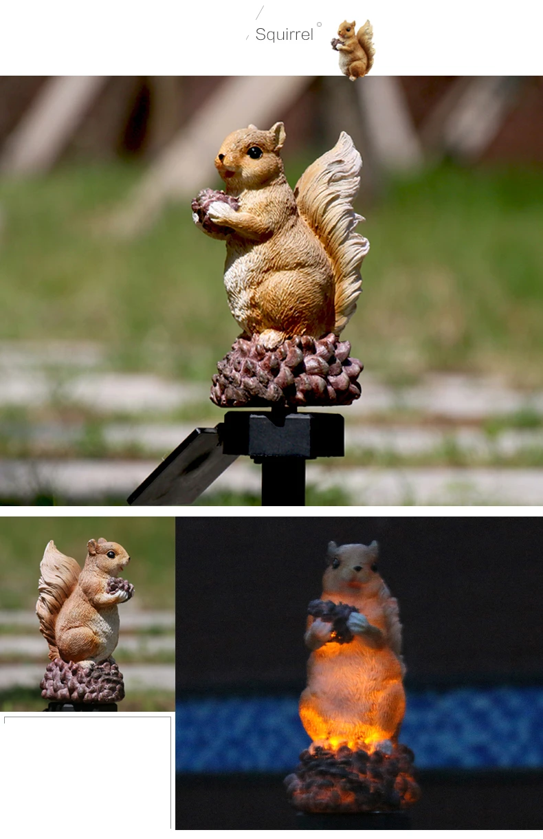 Улиточный Солнечный полимерный фонарь Kara Squirrel лампа Lawm светодиодный свет для