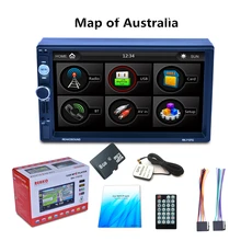 7 2Din HD Car Radio MP5 Player Digital Touch Screen Bluetooth Handsfree USB/TF/FM DVR/Aux Input Support Car Charge GPS 2din 7inch rk 7156g car mp5 bluetooth fm rds car radio hd touch screen gps navigation car multimedia player support usb tf
