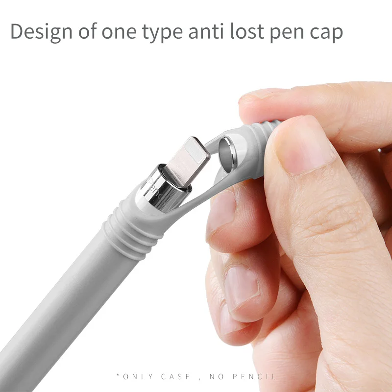 PZOZ чехол для apple pencil силиконовый ipad pen полное защитное покрытие Противоскользящий