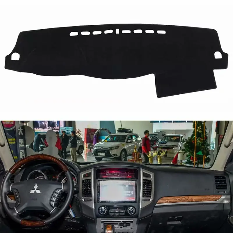Чехол для приборной панели Mitsubishi pajero v97 v93 2012 2013 2014 2015 2016 2017 2019|Автомобильные
