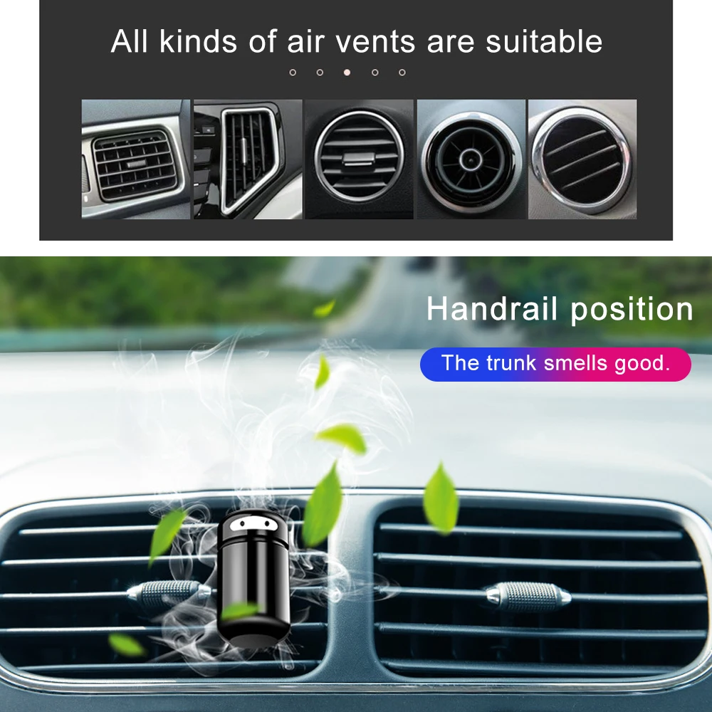 Сплав мини-робот на вентиляционное отверстие автомобильный освежитель воздуха диффузор в автомобиль воздушный клипса кондиционирования магнит диффузор твердый парфюм