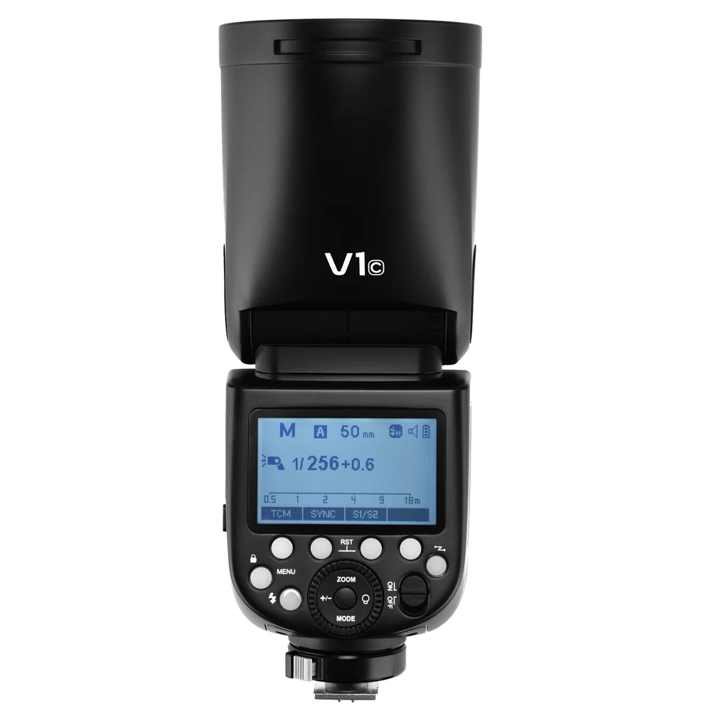 Godox V1 + 2x2600 mAh батарея TTL круглая головка вспышка Xpro X1 X2 триггер AK R1 HSS комплект Speedlite