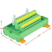 IDC26 штекерным клеммный блок коммутационная плата IDC26 conne6ctor PLC реле адаптер din-рейку IDC мини коммутационная плата