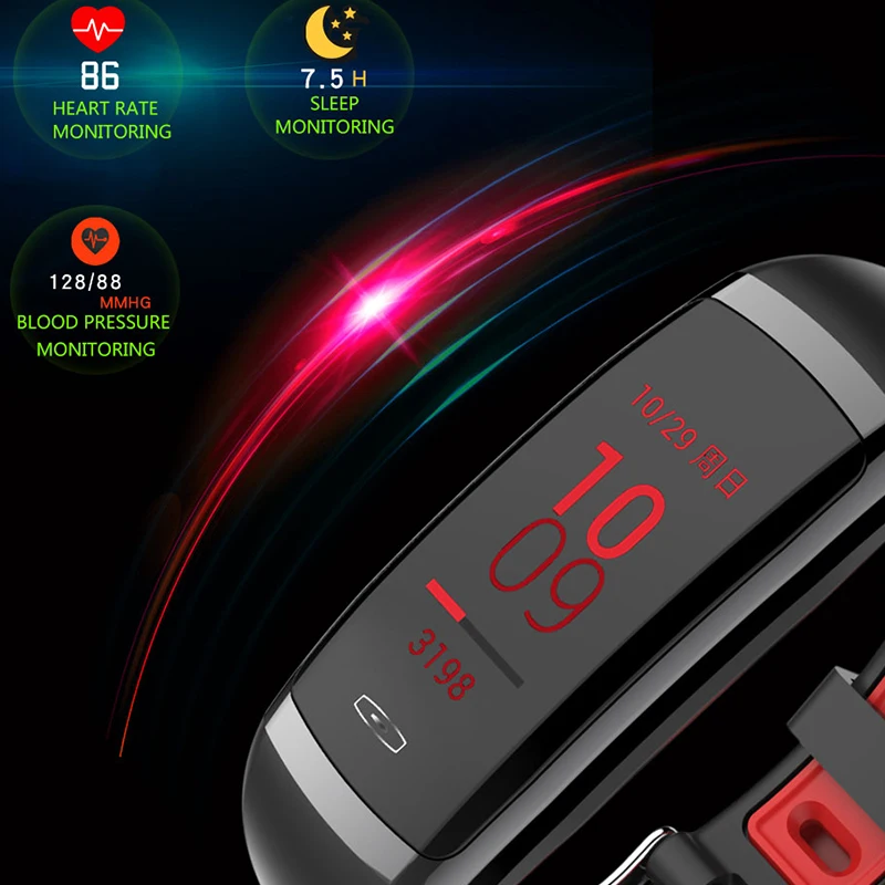 Сердечный ритм SmartWatch Для мужчин умный Браслет для измерения артериального давления IP67 Водонепроницаемый умный Браслет шаги спортивные Smart band лучшие подарки для друзей
