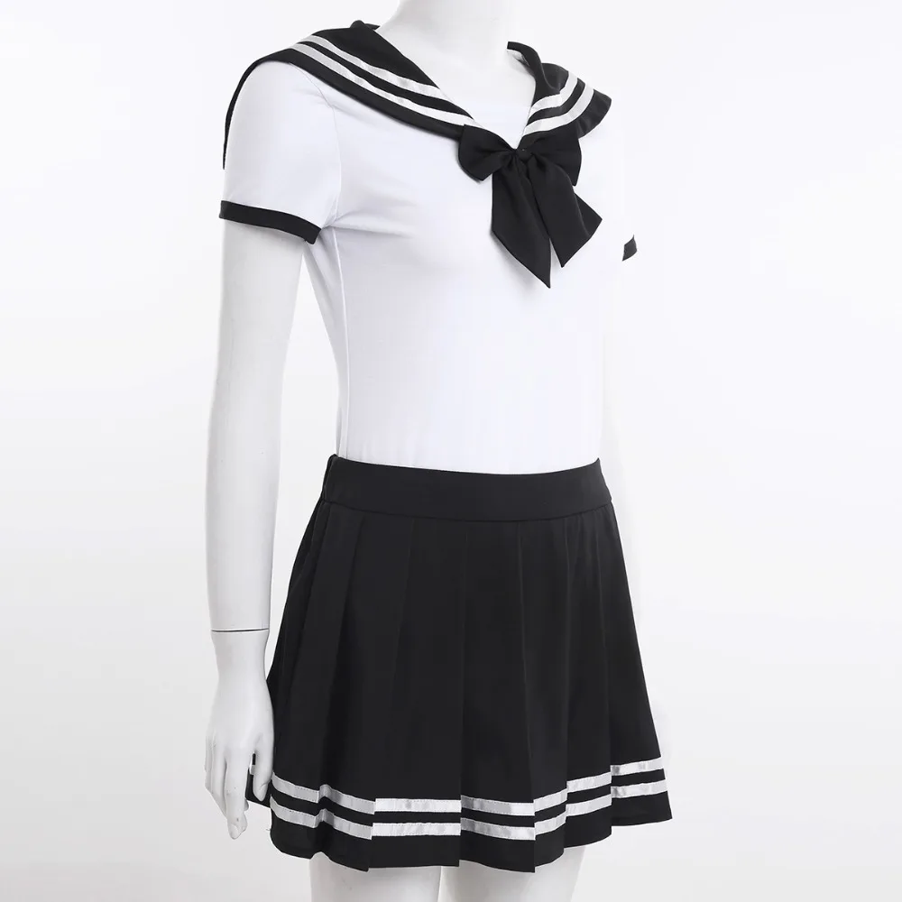 Yizyif Sexy Cosplay Abdl Adult Baby Romper Women Skirt Suit Schoolgirl Uniform Anime Role Play Costume -Zentai shop online