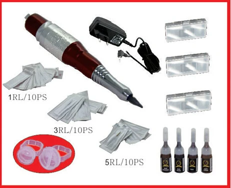 

1 Set Permanent Makeup Machine Kits With Ink Ring Tips Makeup Pen For Tattoo Eyebrow Tattoo Supply