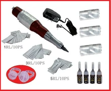 1 Set Permanent Makeup Machine Kits With Ink Ring Tips Makeup Pen For Tattoo Eyebrow Tattoo Supply