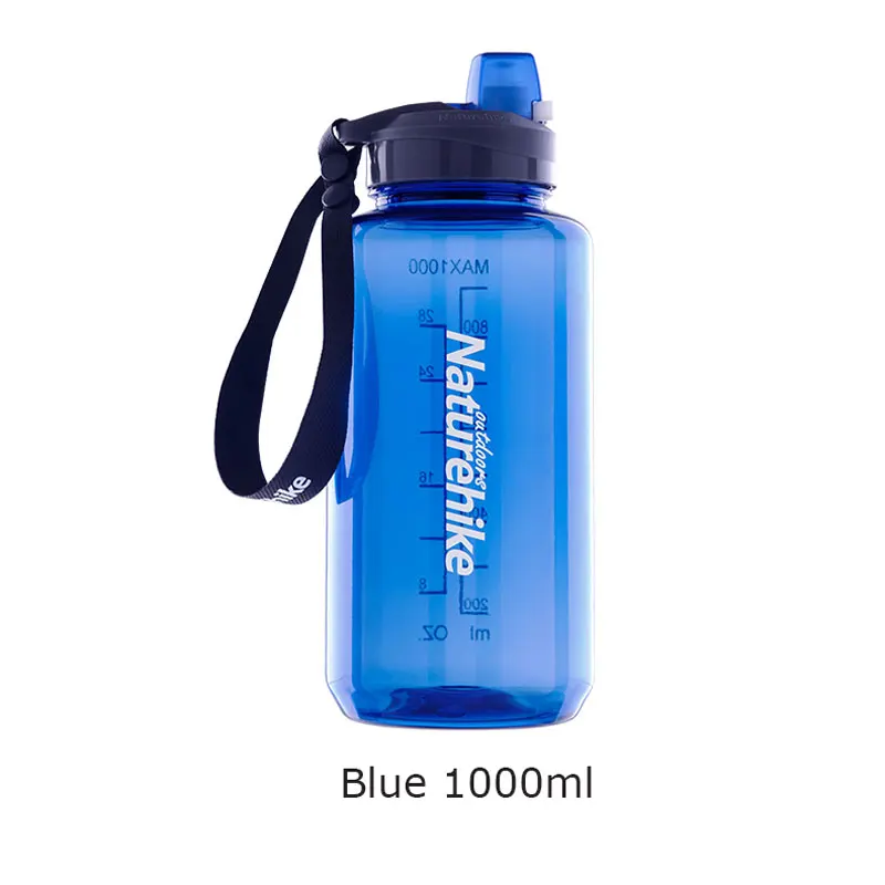 NatureHike лучшая спортивная бутылка для воды один клик открытый нетоксичный Тритан пустая бутылочка BPA для езды на велосипеде Бег Туризм 1000 мл/750 мл - Цвет: blue 1000ml