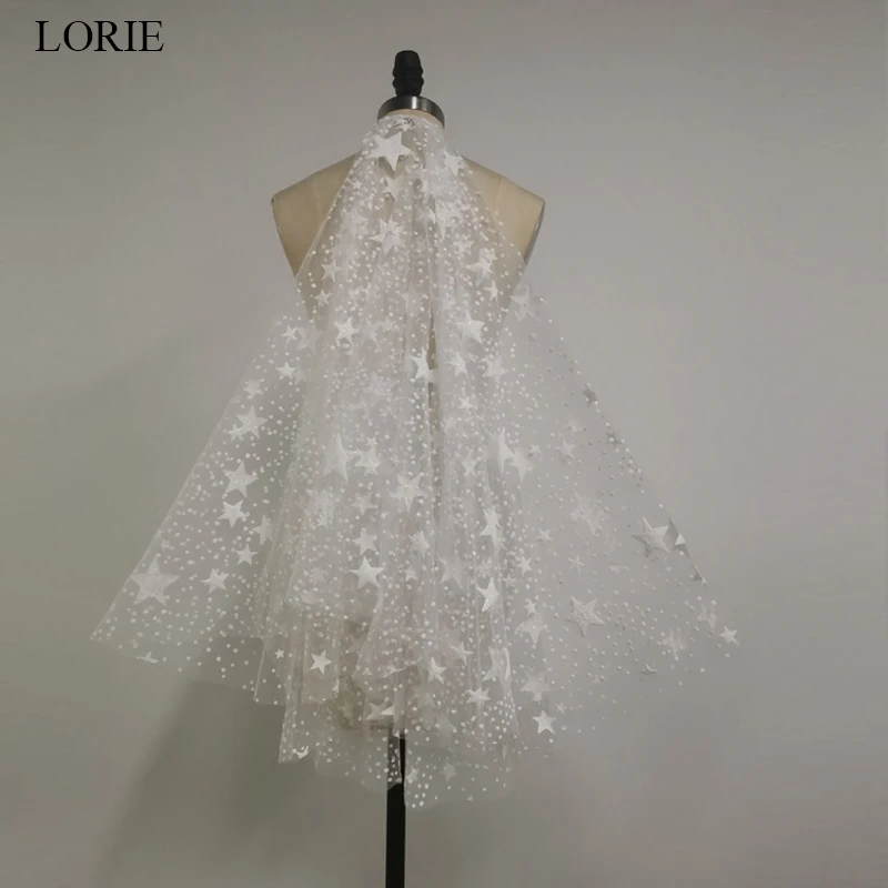 

LORIE beautiful stars veil high quality wedding dress veil flash stars Bridal Veisl with Comb Free Shipping