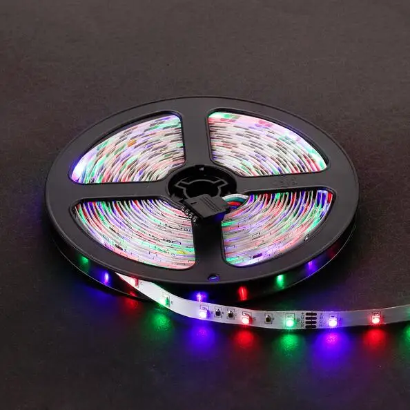 Светодиодная лента 3528 RGB 5 метров 300 светодиодов 12 В высокая яркость гибкая