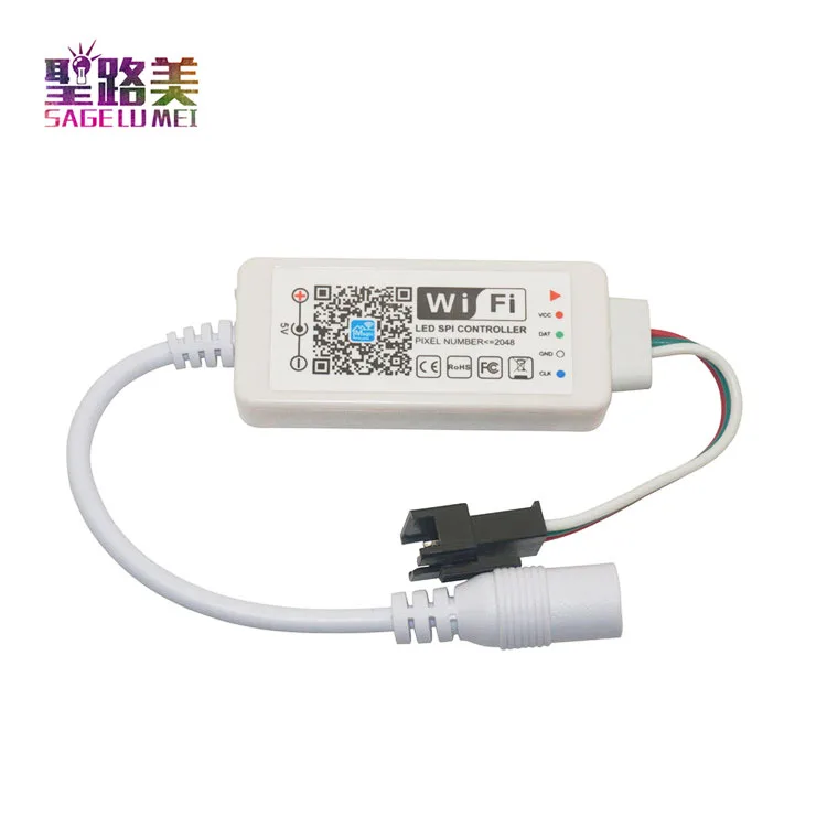 Dc5V 24V Led Spi Controller Dc12V Ws2811 Sk6812 2812 1903Ic Addressable Pixel Mini Wifi Magic Home App Phone Control huismerk kopen in de aanbieding Dc5V 24V Led Spi Controller Dc12V Ws2811 Sk6812 2812 1903Ic Addressable Pixel Mini Wifi Magic Home App Phone Control huismerk kopen in de aanbieding