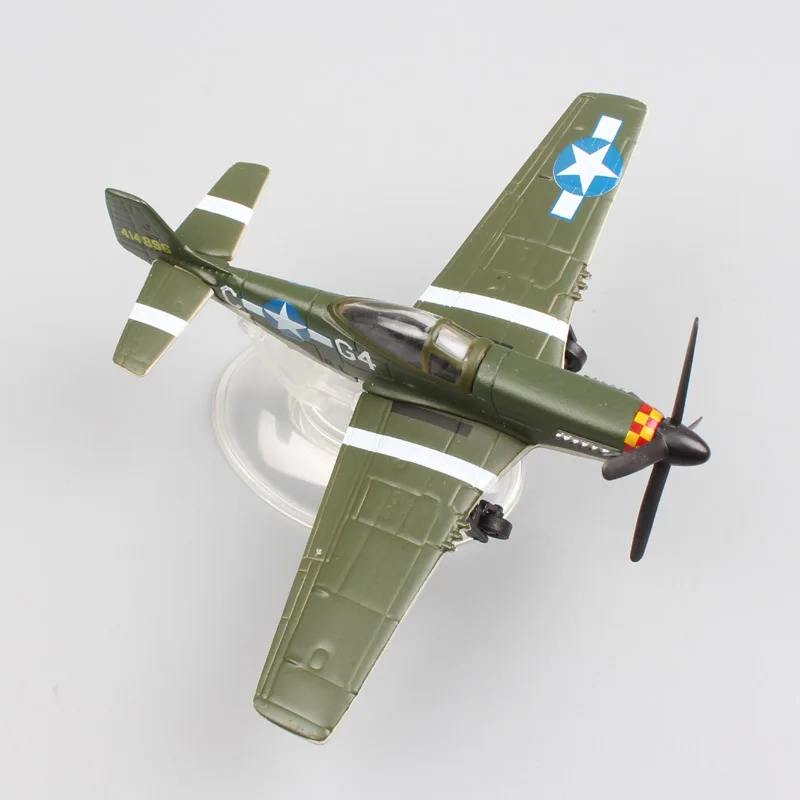 Kid's 1:100 Scale World War II NAA US Army Air Forces fighter P51D Mustang Jet plane Airplane Nooky booky G4 die cast model Toy ae 75006 1 24 world war ii us marine corps stretcher squad
