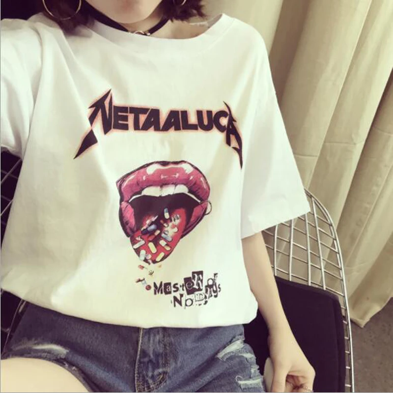 

Spring Summer New Style T shirts Women Funny Print Short Sleeve O Neck Cotton Tee shirt Femme Casual Slim Fit Women Tops