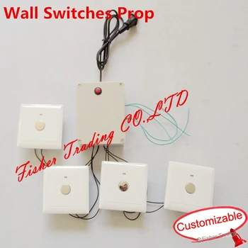 

Fisher Trading props for escape from the mysterious room/ touch four wall switches to open the lock