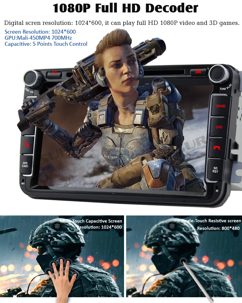 Perfect A-Sure 2 Din Android Auto Radio GPS DVD Navigation For VW PASSAT B6 Polo Sharan TIGUAN TOURAN CADDY GOLF 5 Mk6 T5 SEAT Skoda 10