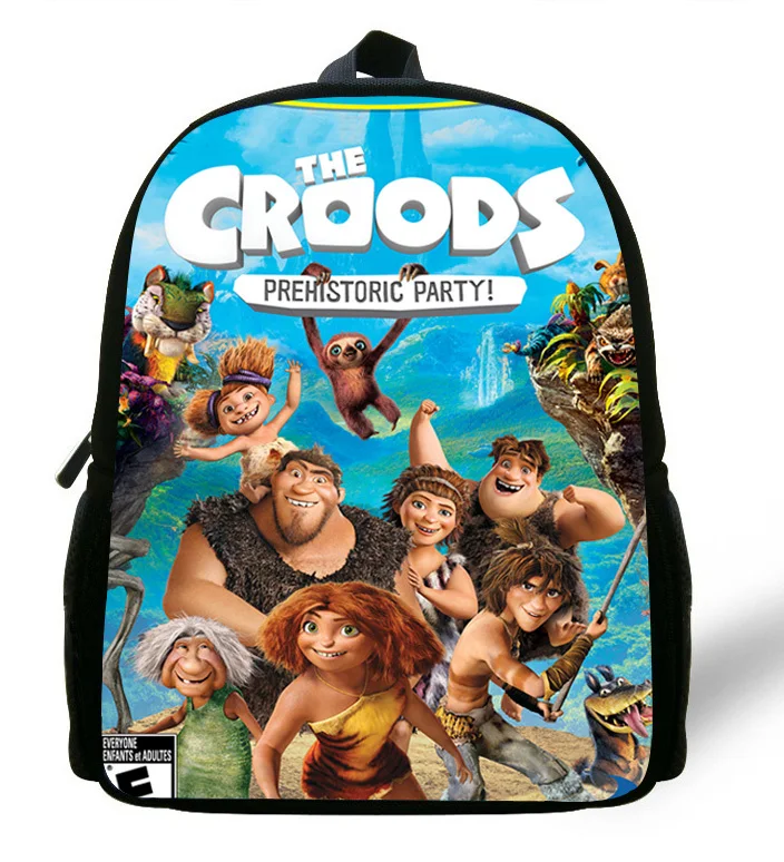 12-дюймовый дети мальчик Школьные ранцы croods Рюкзак Дети Обувь для мальчиков мультфильм рюкзак для детей детский сад Mochilas escolares infantis