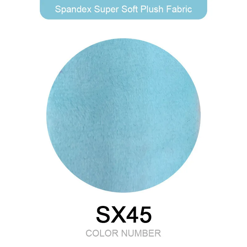 Новейший 1 мм ворс супер стрейч 5% спандекс 165x80 см мягкая короткая плюшевая ткань игрушки ткань диван одежда пижамы швейный материал - Цвет: SX45