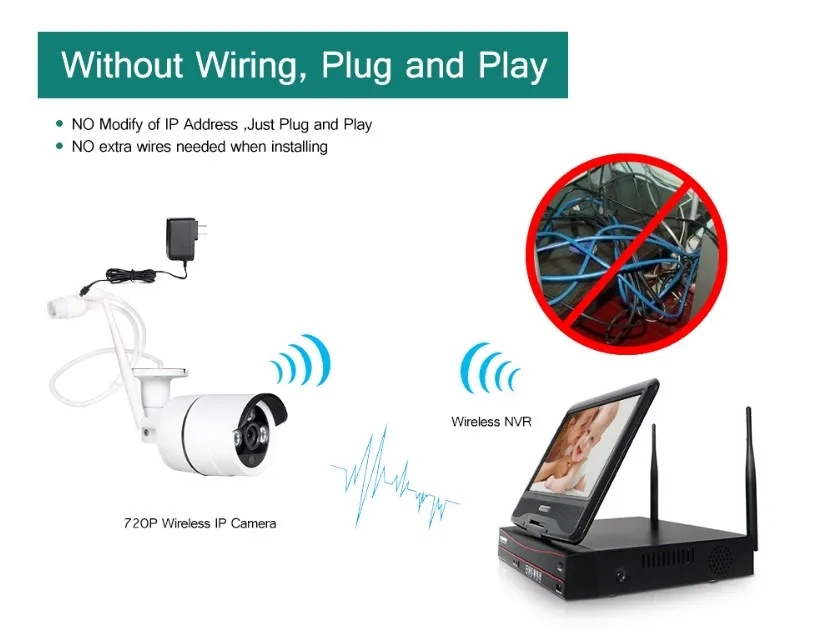 hd cctv set with monitor