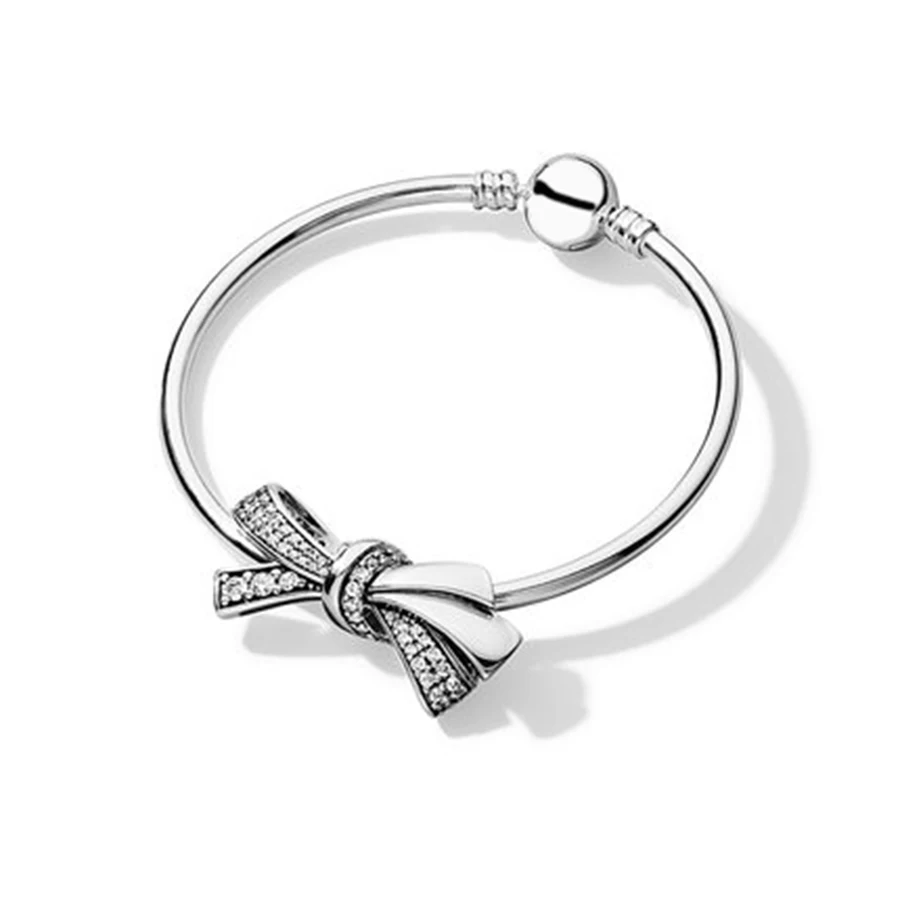 

NEW 100% 925 Sterling Silver 1:1 Brand New Authentic Temperament Butterfly Charm Beaded Bracelet Set