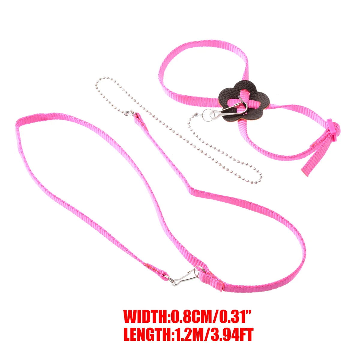 Adjustable Fiber Bird Parrot Leash Harness Training Rope Stripe Outdoor Anti Bite Flying Band Bird Training Bird Supplies