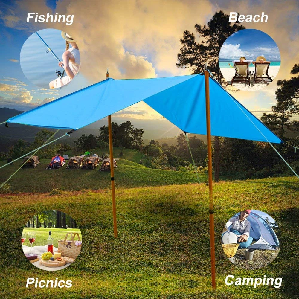 Geertop Waterproof Lightweight Tent Floor Footprint Tarp Rain Fly Sun Shelter Sunshade Mat and Ground Sheet for Outdoor Camping Backpacking Hiking Hammock Geertop Waterproof Lightweight Tent Floor Footprint Tarp Rain Fly Sun Shelter Sunshade Mat and Ground Sheet for Outdoor Camping Backpacking Hiking Hammock