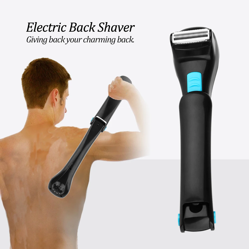 180 Degrees Electric Back Hair Shaver Battery Operated AA Back Hair