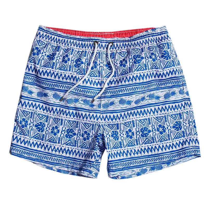 

Mens Sports Runnning Swim Board Shorts with Pocket Slim Fit Quick Dry Pineapple Short Trunks Mesh Lining Swimwear Bathing Suits