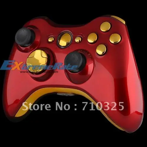 Custom Glossy Red For Xbox 360 Controller Shell Housing with Full Set