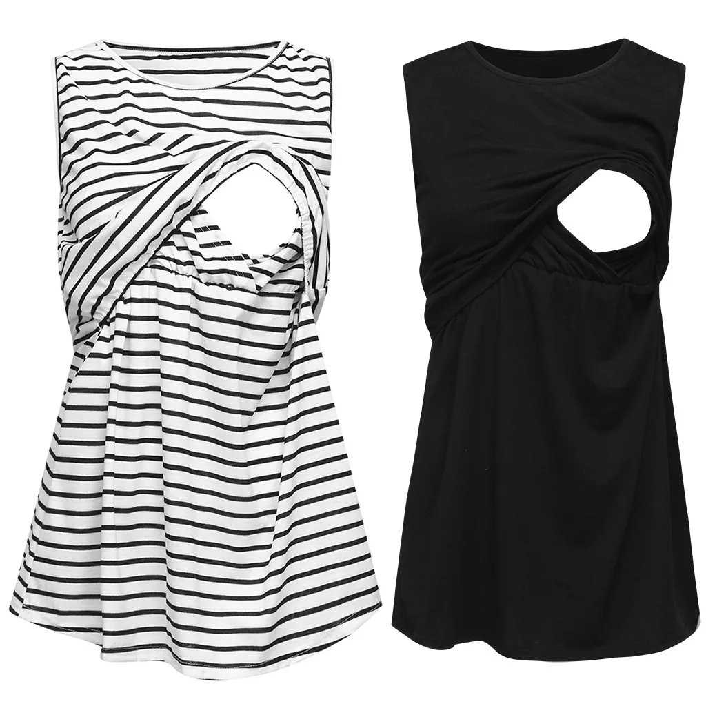 Женское платье для беременных жилет без рукавов топы грудного вскармливания