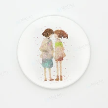 Акварельный Романтический Сакура японского аниме Миядзаки керамические дома кафе оригинальные подставки подарки для девочек кухонный дополнительный коврик коврики