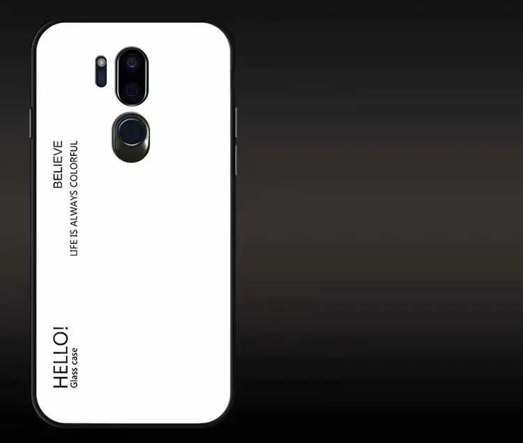 G7 чехол s для LG G7 G 7 чехол s Роскошный противоударный силиконовый чехол для LG G7 ThinQ роскошный защитный чехол из закаленного стекла - Цвет: White