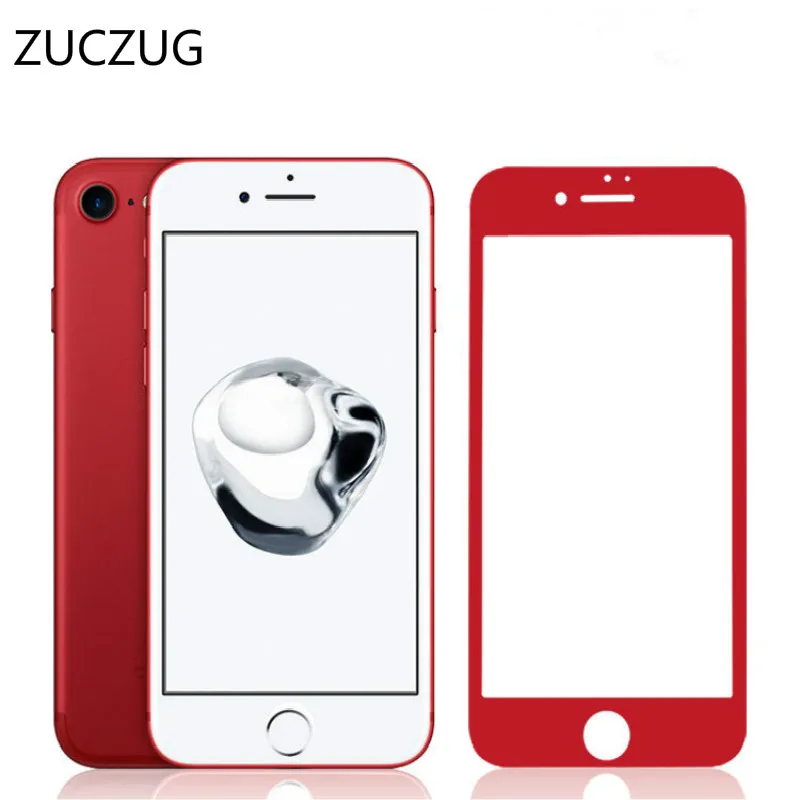 

Full Cover Screen Protector Tempered Glass For iPhone 8 6S Plus 6Plus 8Plus 7 Toughened Glass Protective Explosion Proof Film