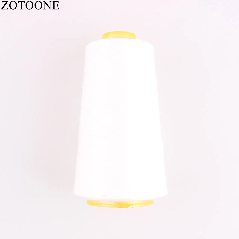 

ZOTOONE 3000Y 40S/2 Spool White Polyester Sewing Threads for Leather DIY Sewing Machine Yarn Threads Apparel Sewing Accessory D1