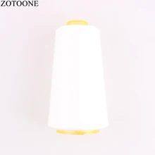 ZOTOONE 3000Y 40S/2 Spool White Polyester Sewing Threads for Leather DIY Sewing Machine Yarn Threads Apparel Sewing Accessory D1 death threads