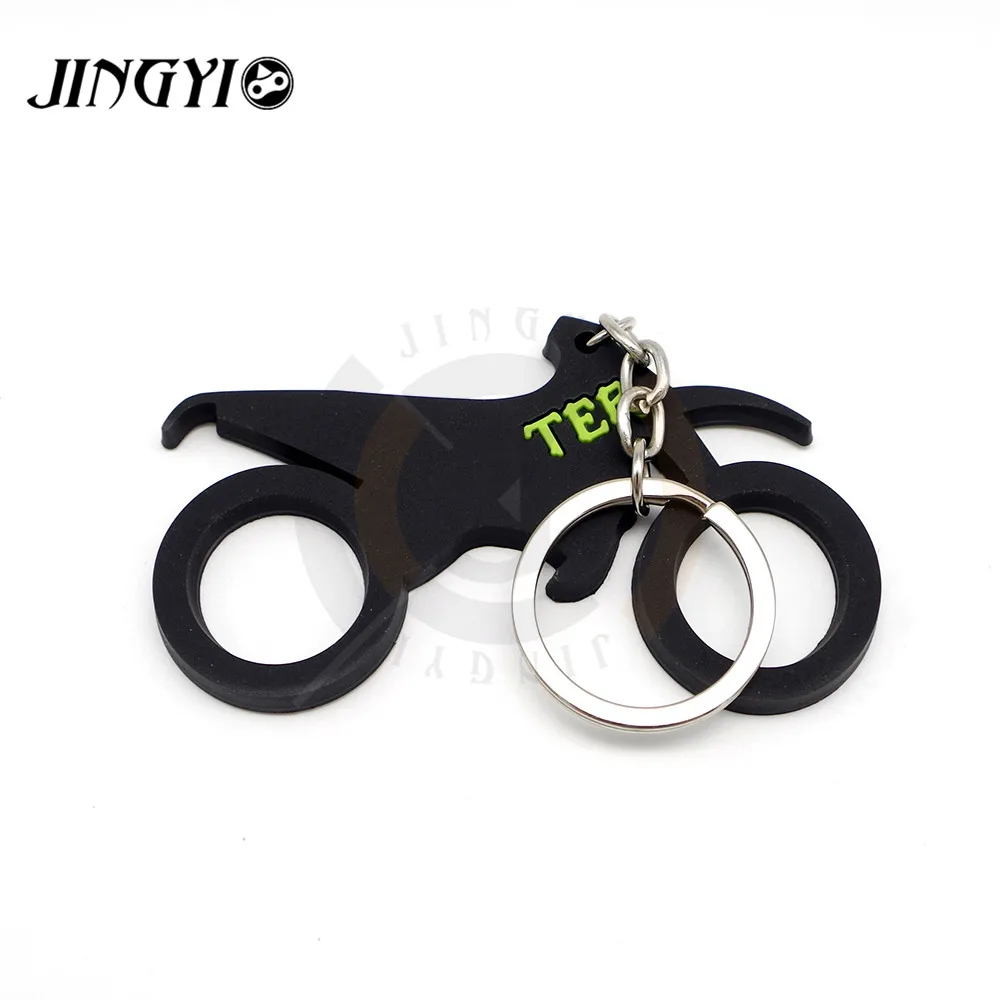 

Flexible Rubber Motorcycle Accessories Moto Key chian KeyChain 3D KeyRing llavero Key Holder FOR Yamaha Kawasaki Honda
