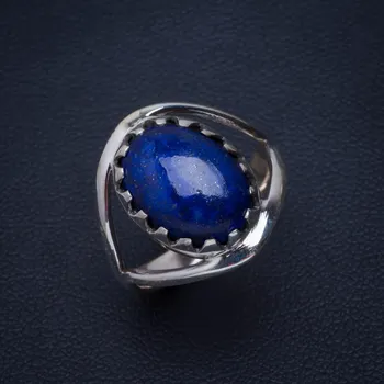 

Natural Lapis Lazuli Handmade Unique 925 Sterling Silver Ring 7 B1118