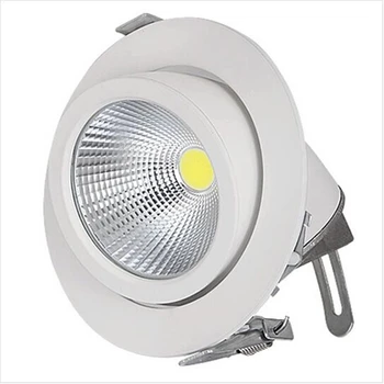 

15W Adjustable LED COB downlight ceiling light rotatable LED trunk light gimbal gimble direction adjustable LED spotlight 25pcs