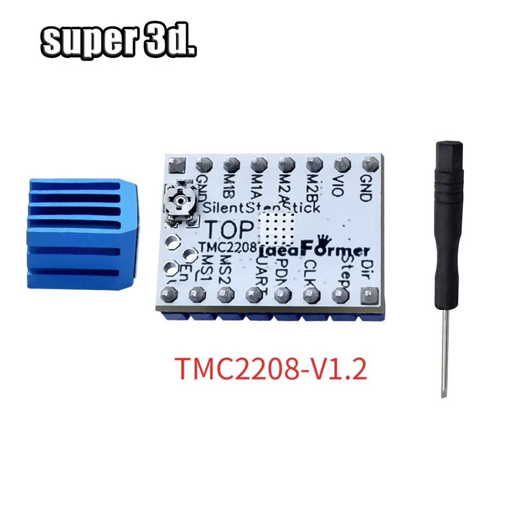 TMC2130 V1.1TMC2130SPI TMC2208 шаговый двигатель бесшумный драйвер StepStick бесшумный Отличная стабильность и защита с радиатором