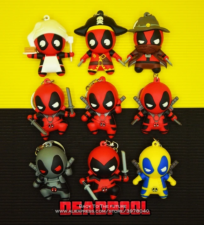 

Disney X-MEN Deadpool 2 Q version 6cm Action Figure Posture Model Anime Decoration Collection Figurine Toys model for children