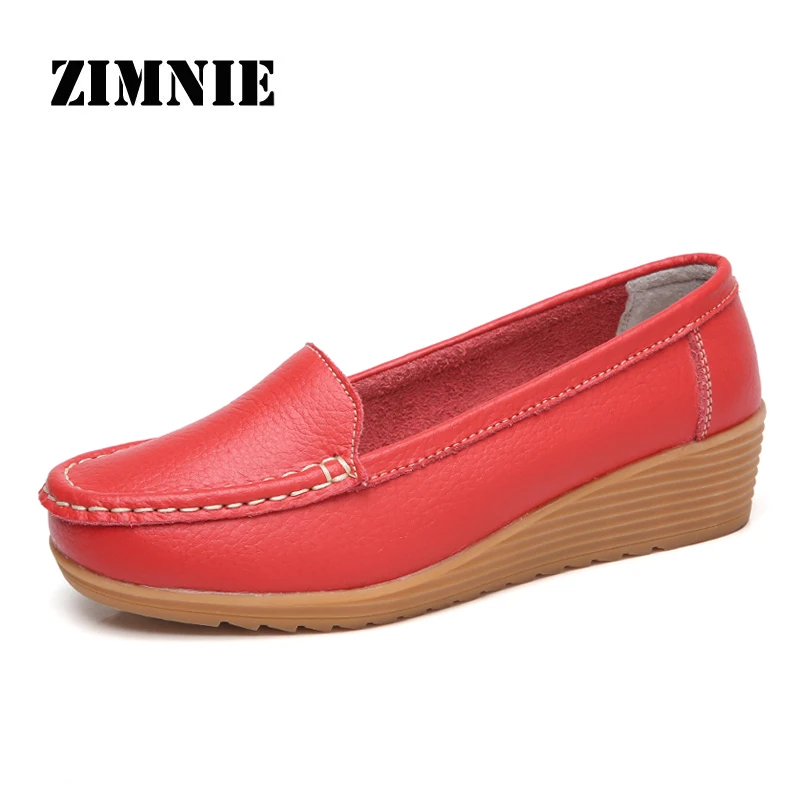 

ZIMNIE Brand New Woman Fashion Candy Color Shoes Woman Summer Cute Slip On Ladies Shoes Female Casual Boat Shoes Size 35~41