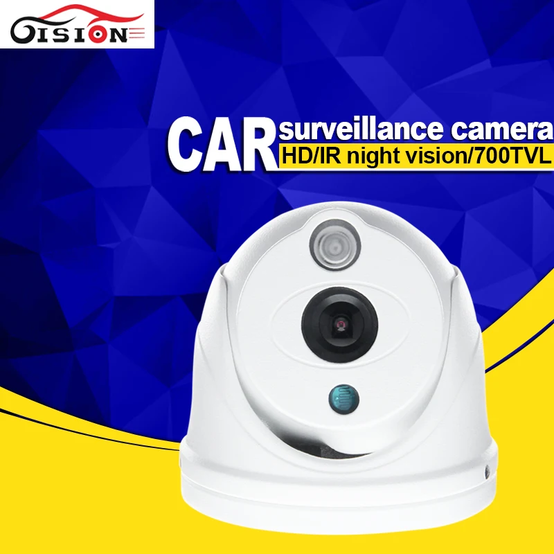

New Style GISION MINI Camera White Color Indoor Camera IR Night Vision Car Monitoring Camera For Bus Taxi Truck